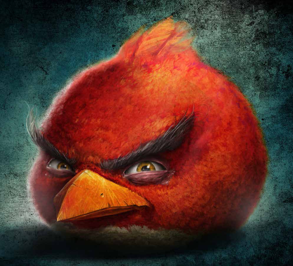 Angry bird jumpscare meme