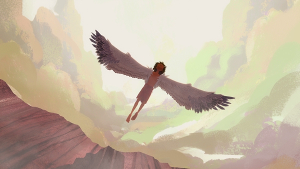 Screenshot: Icarus flying.